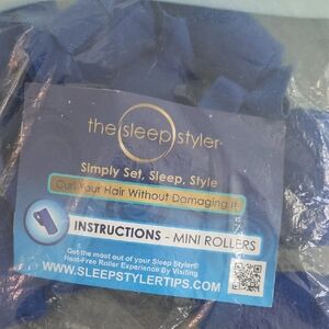 The Sleep Styler Mini Rollers in Blue